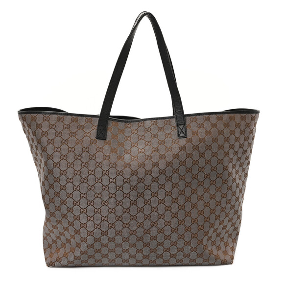 Gucci Metallic Xl Shopper Tote Brown #182292G67B - Picture 1 of 11